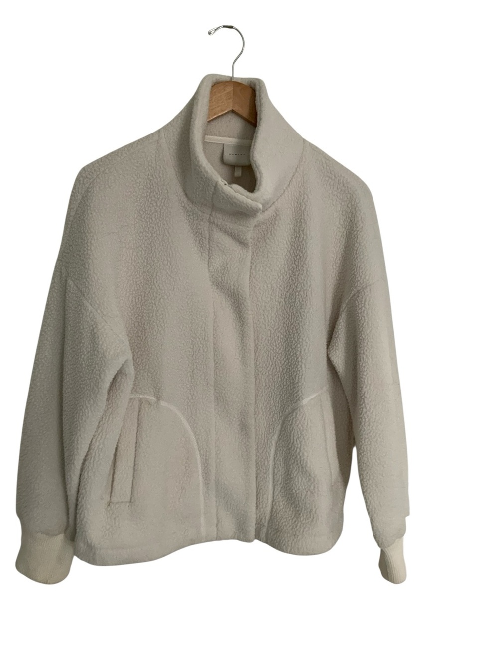 Varley Maryland Fleece Jacket Borg Fleece Sherpa Womens Jacket Ivory Size Medium